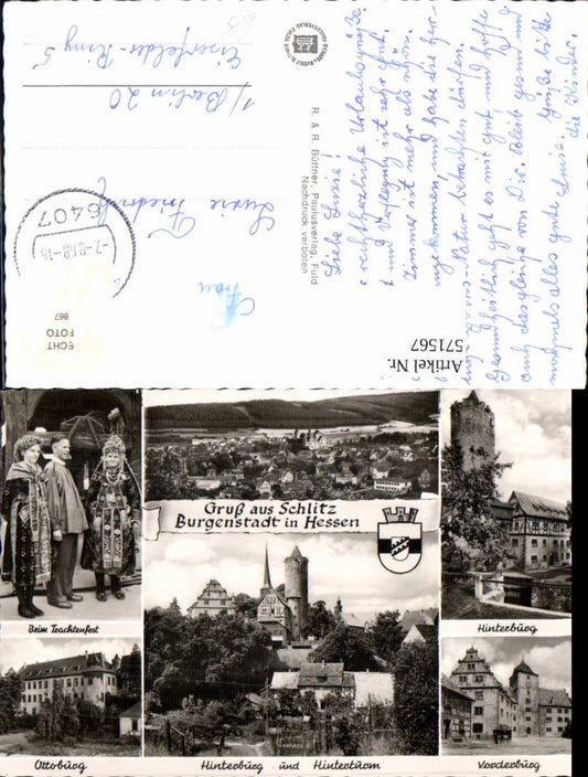 571567,Mehrbild Ak Schlitz Hinterburg Hinterturm Ottoburg