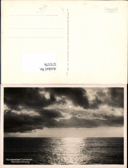 571576,Foto Ak Cuxhaven Abendstimmung