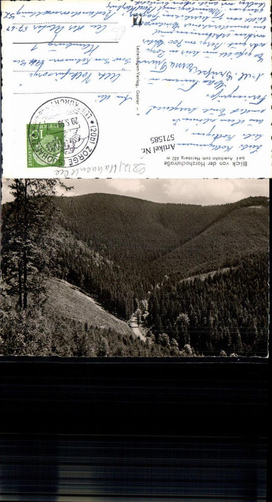 571585,Blick v. d. Harzhochstraße b. Auerhahn zum Herzberg Lonau Herzberg am Harz