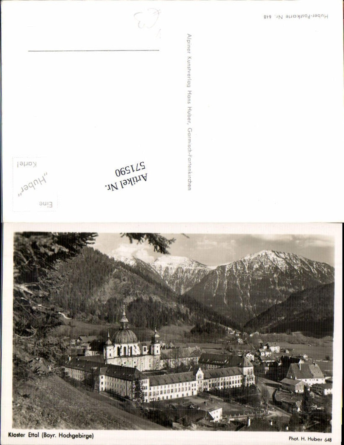 571590, Kloster Ettal pub Hans Huber 648