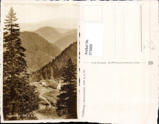 571609, Photo Ak Feldberg Black Forest Zastlerhütte