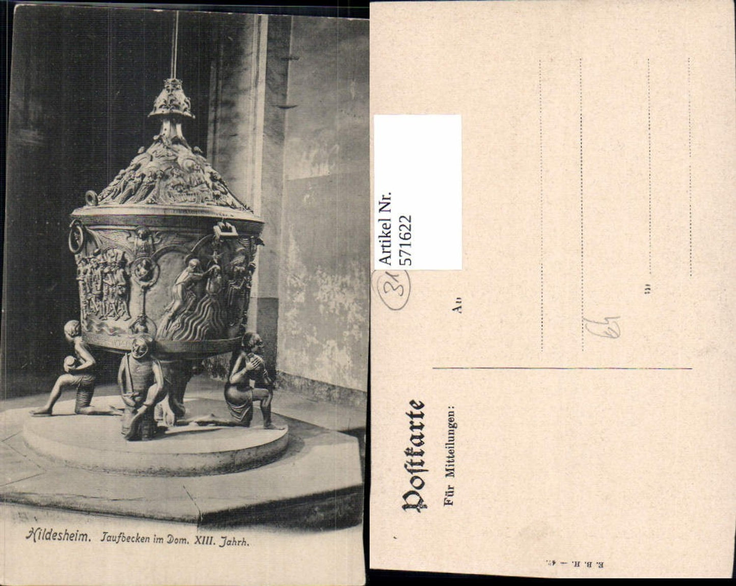 571622,Hildesheim Taufbecken i. Dom