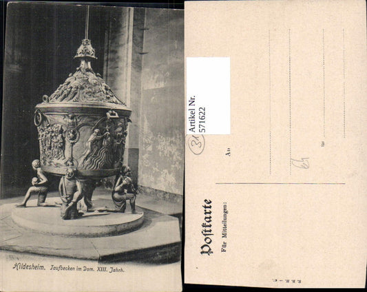 571622,Hildesheim Taufbecken i. Dom