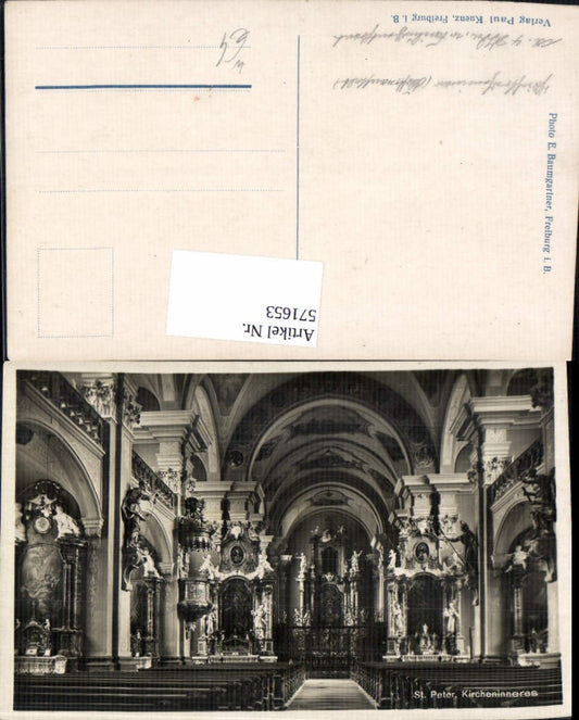 571653, St. Peter Hochschwarzwald Church Interior