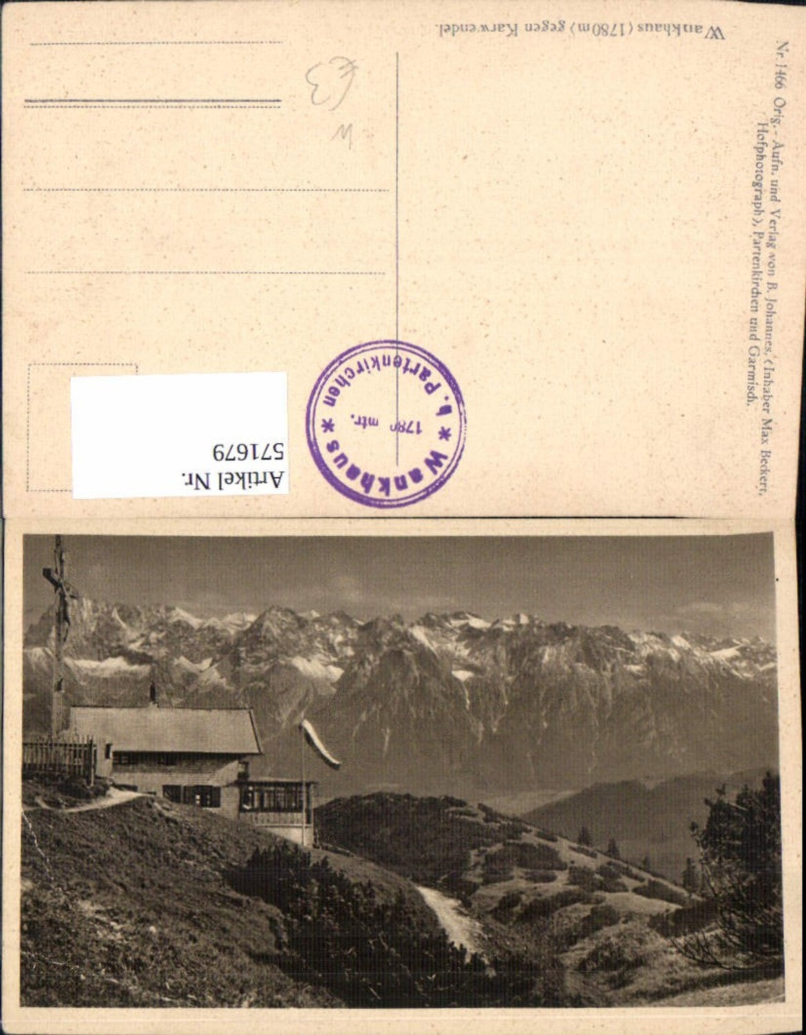 571679,Wankhaus geg. Karwendel Garmisch-Partenkirchen