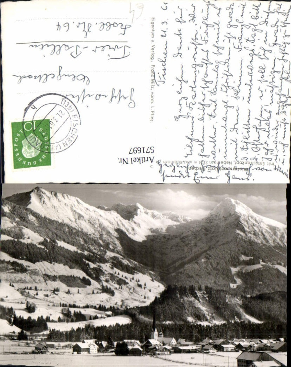 571697,Fischen im Allgäu m. Entschenkopf Nebelhorn u. Rubihorn