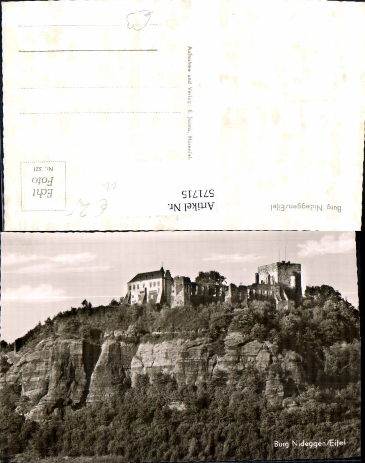 571715,Foto Ak Nideggen Burg Nideggen Eifel