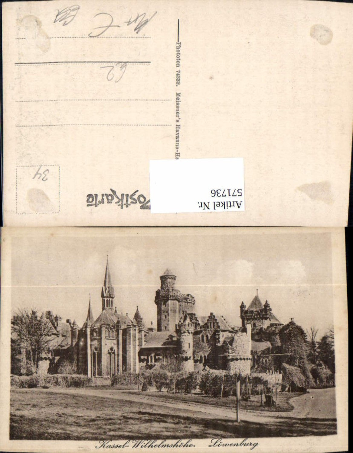 571736,Bad Wilhelmshöhe Kassel Löwenburg