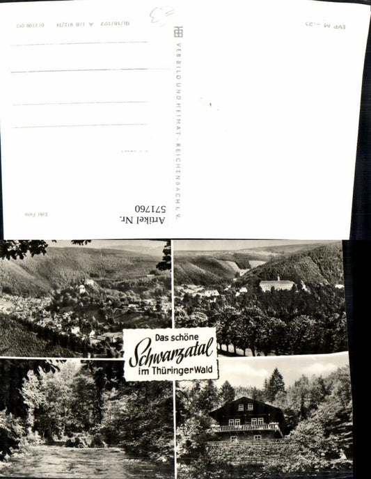 571760,Mehrbild Ak Schwarzatal Thüringer Wald Rudolstadt