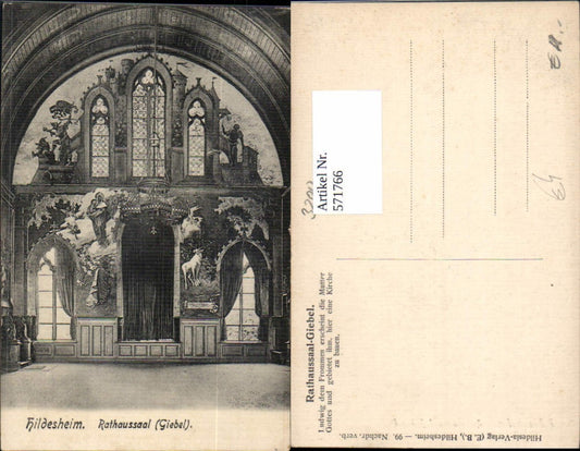 571766,Hildesheim Rathaussaal Giebel Rathaus