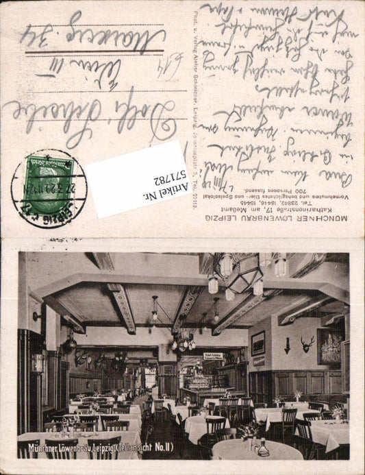 571782,Leipzig Münchner Löwenbräu Gasthaus Katharinenstraße 17 Meßamt