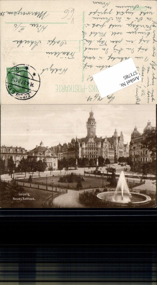 571785,Foto-AK Leipzig Neues Rathaus pub Trinks 19