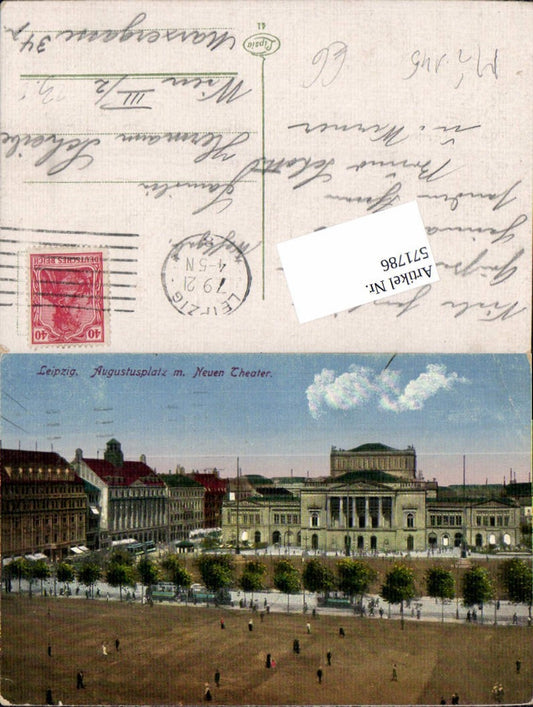 571786,Leipzig Augustusplatz Neuen Theater