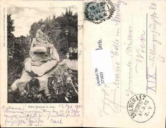 571833,Linz an der Donau Stifter Denkmal