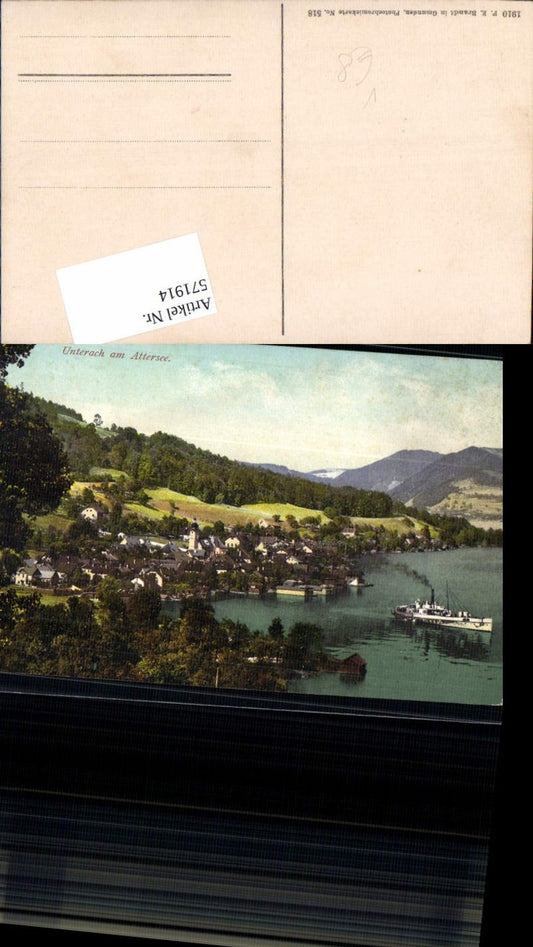 571914,Unterach am Attersee Dampfer pub Brandt 518
