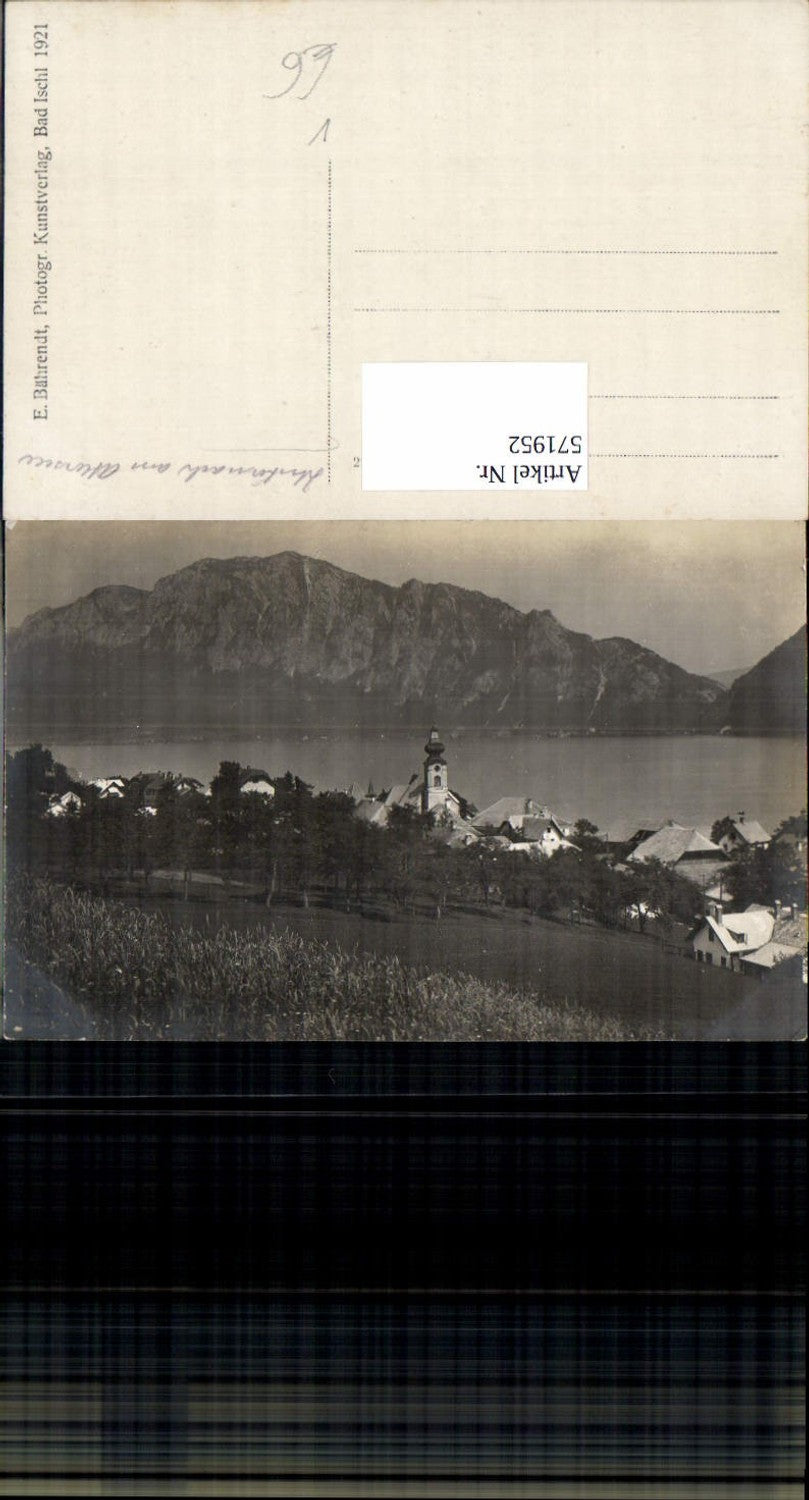 571952,Foto-AK Unterach am Attersee pub Bährendt