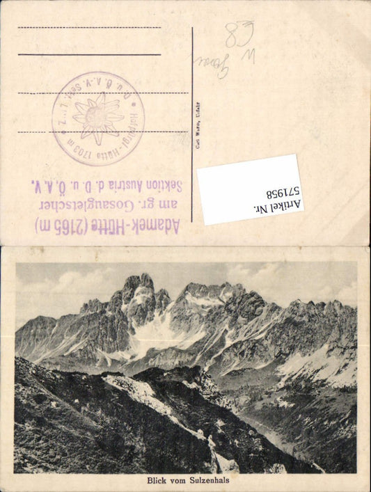 571958,Sulzenhals bei Gosau