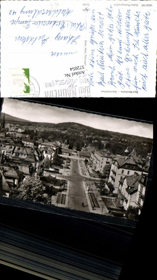 572054,Foto Ak Bad Nauheim Bahnhofallee