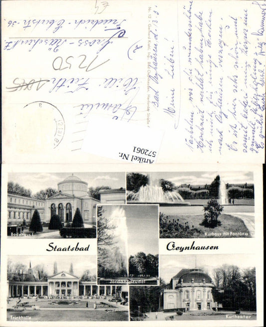 572061,Mehrbild Ak Bad Oeynhausen Badehaus Kurhaus Trinkhalle Kurtheater