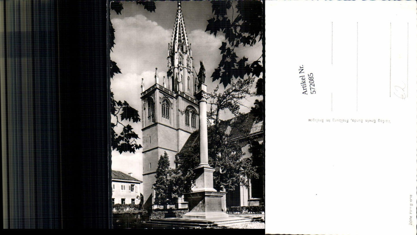 572085,Foto Ak Konstanz a. Bodensee Basilika