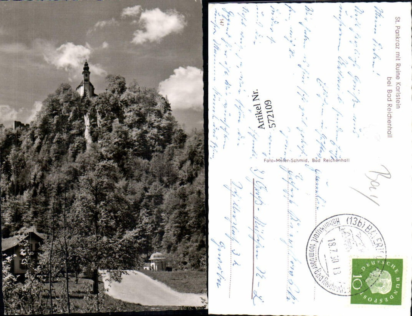572109,St Pankraz m. Ruine Karlstein b. Bad Reichenhall