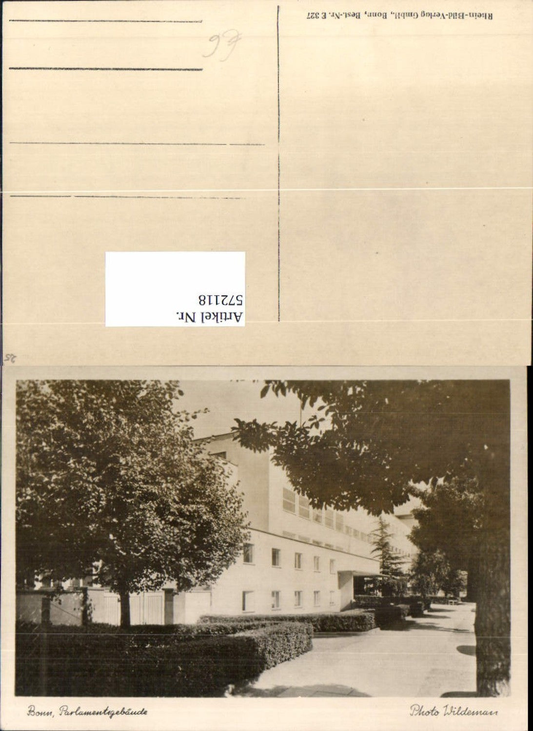 572118,Foto Ak Bonn Parlamentgebäude