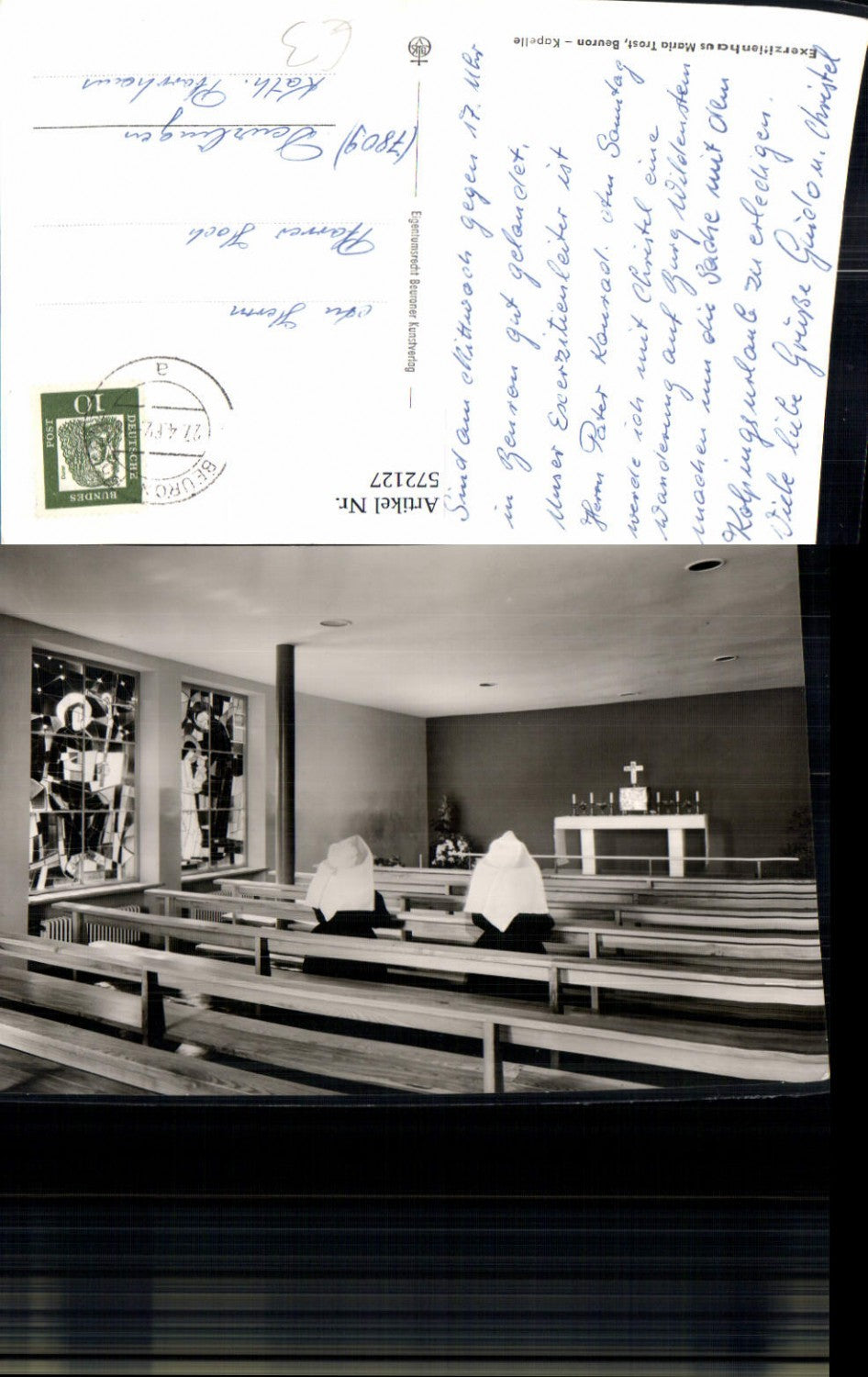 572127,Beuron Exerzitienhaus Maria Trost Kapelle Nonnen Schwestern