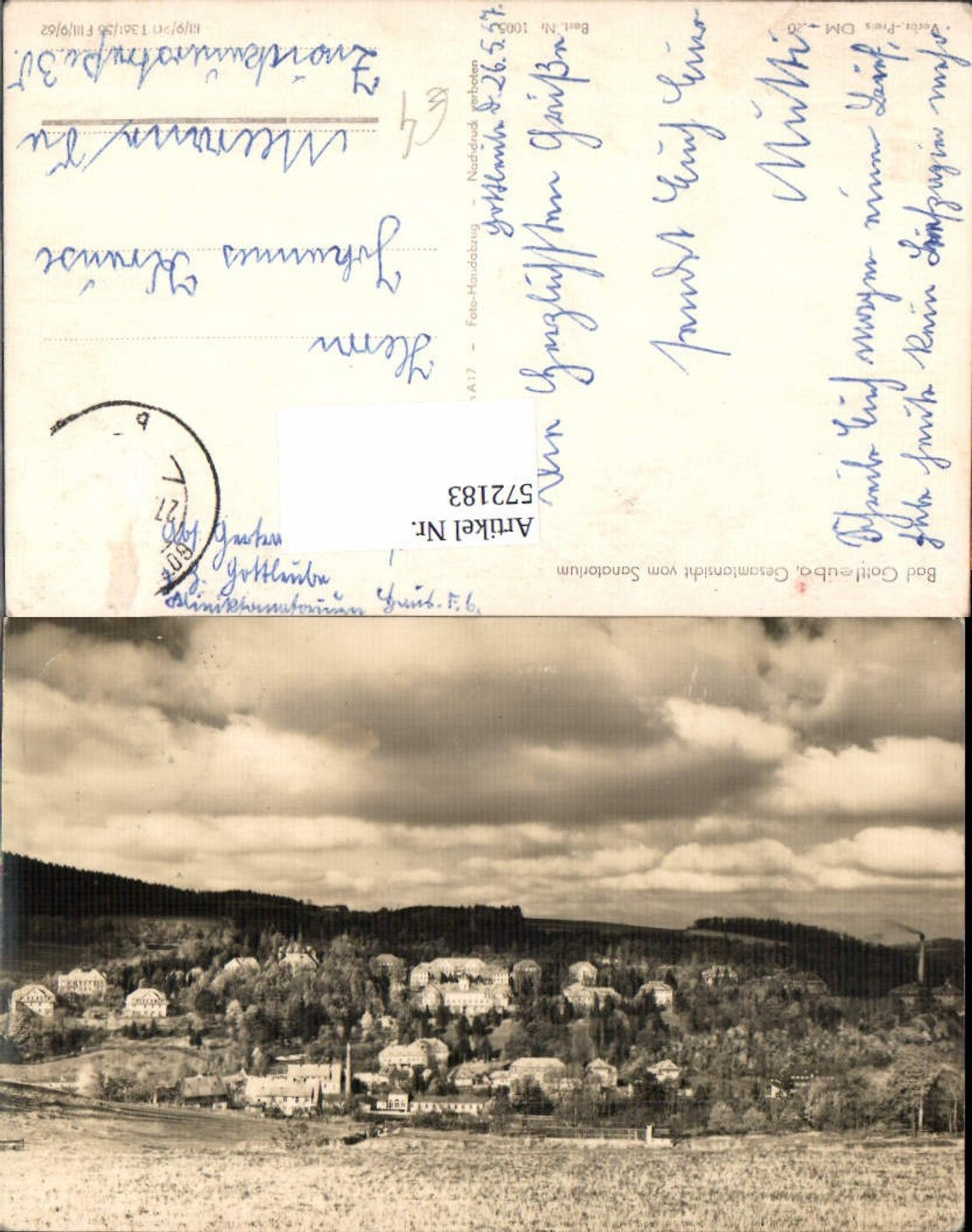 572183,Bad Gottleuba-Berggießhübel Gesamtansicht v. Sanatorium