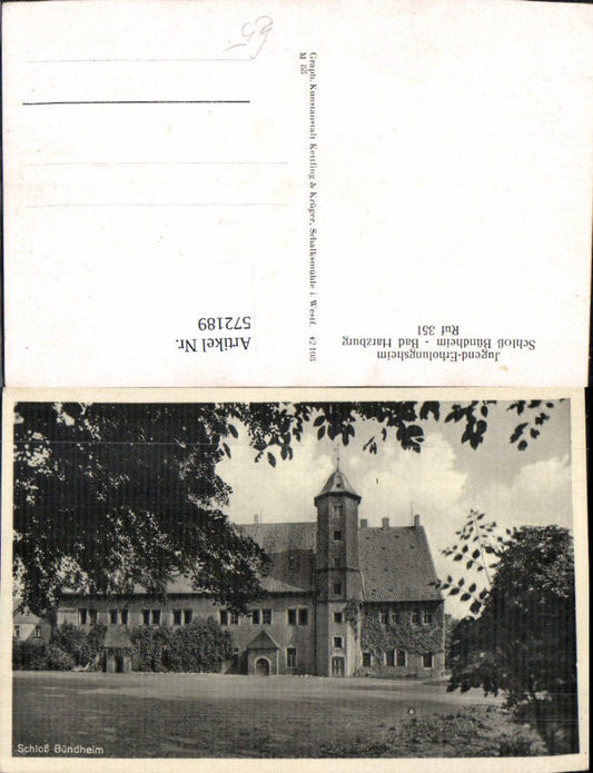 572189,Bad Harzburg Schloß Bündheim Bündheimer Schloss