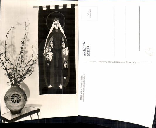 572221,Foto Ak Paderborn Haus Maria Immaculata Wandteppich Religion