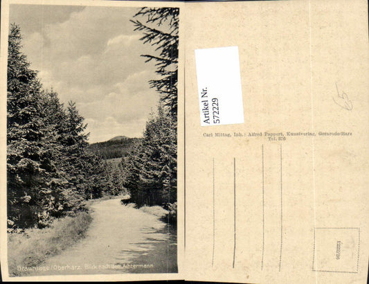 572229,Braunlage Oberharz Blick nach d. Achtermann