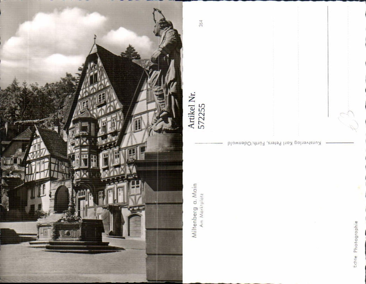 572255,Foto Ak Miltenberg Main Am Marktplatz