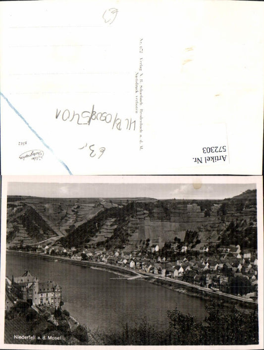 572303,Foto Ak Niederfell a. d. Mosel