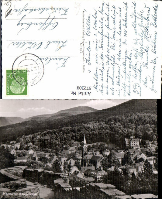 572309, Badenweiler Black Forest View with church