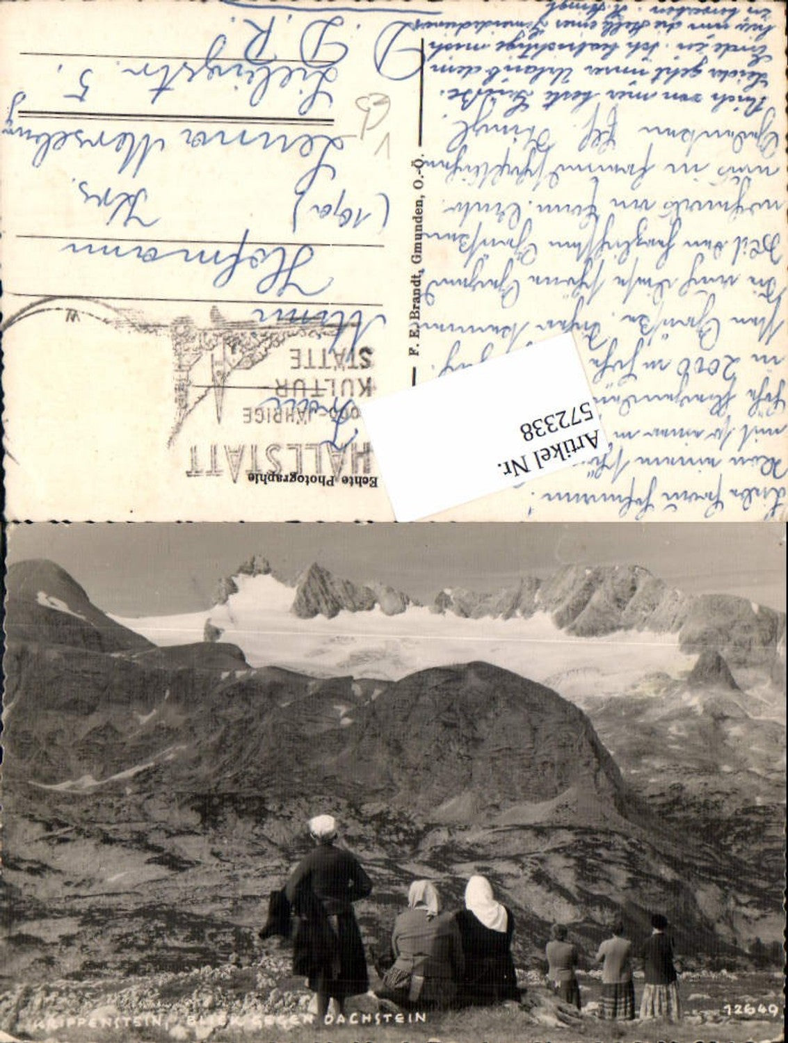 572338,Krippenstein Blick gegen Dachstein Zell am See Hallstatt pub Brandt 12649