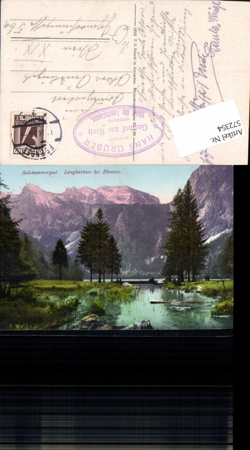 572354,Salzkammergut Langbathsee bei Ebensee pub Brandt 139