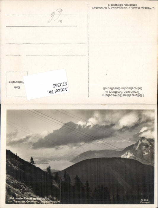 572365,Traunsee Gmunden Kranabethsattelhütte Ebensee