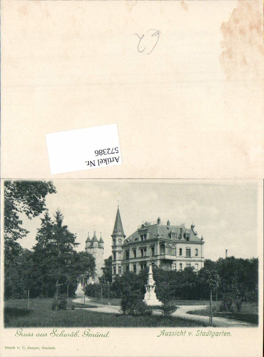 572386,Gruss aus Schwäbisch Gmünd Stadtgarten