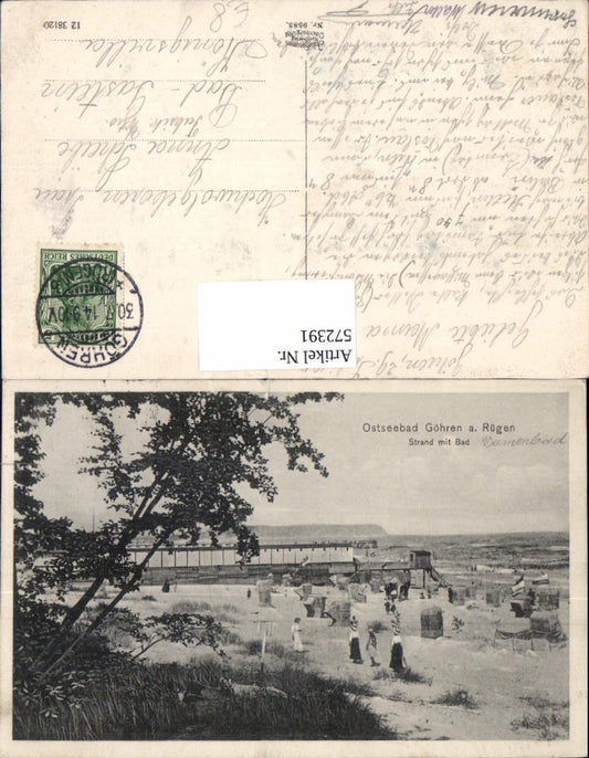 572391,Ostseebad Göhren auf Rügen Strandleben Strand Damenbad