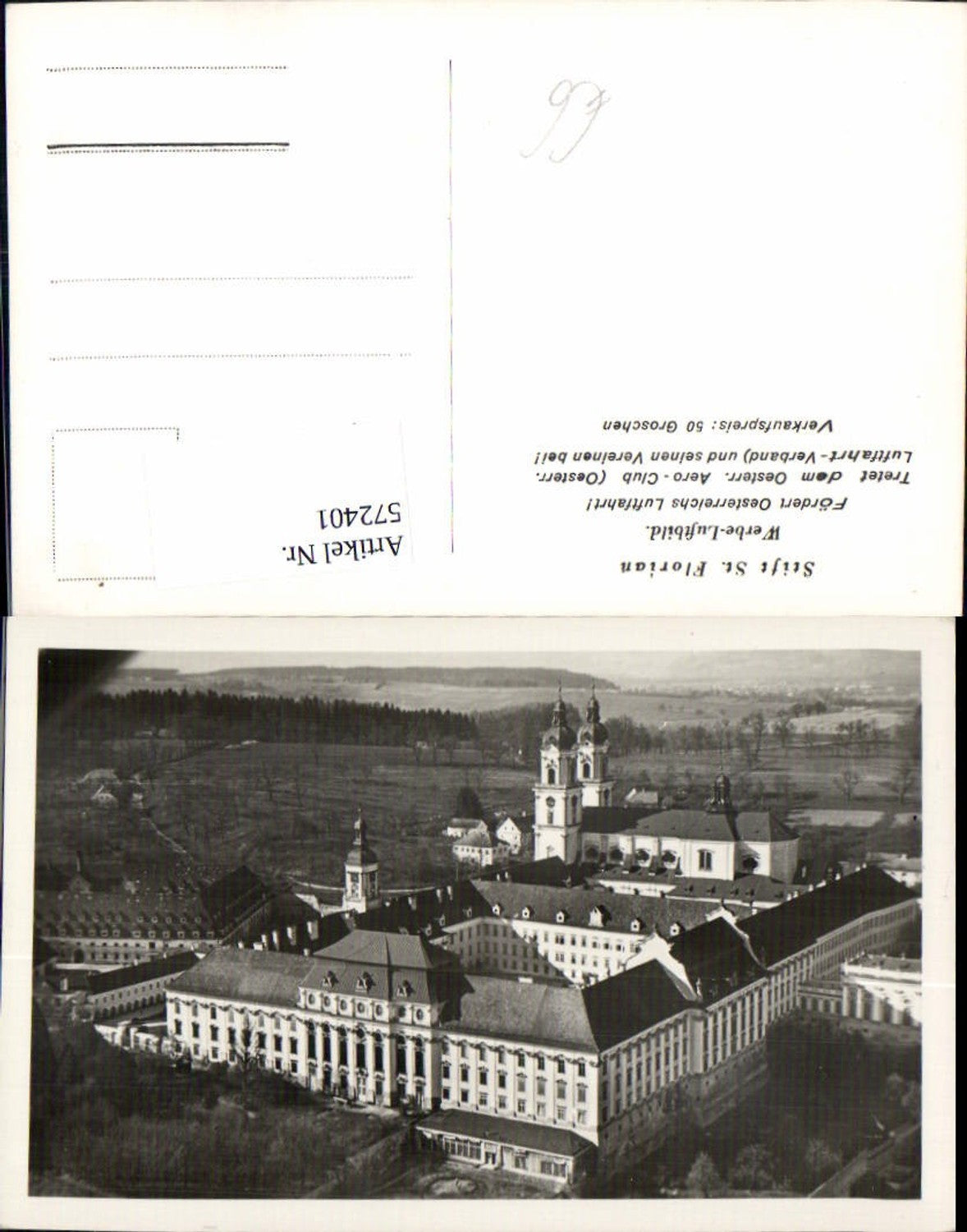 572401,tolle Fliegeraufnahme St. Florian bei Linz Luftbild