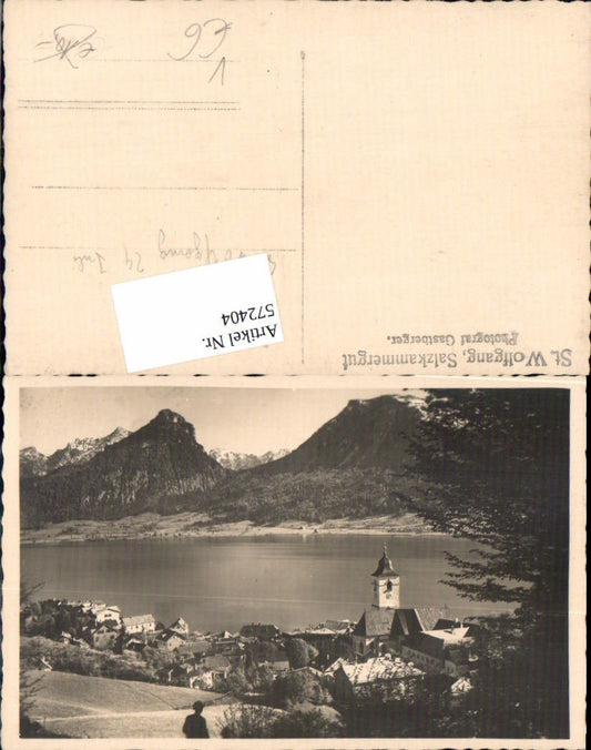572404,Foto-AK St. Wolfgang am Wolfgangsee pub Gastberger