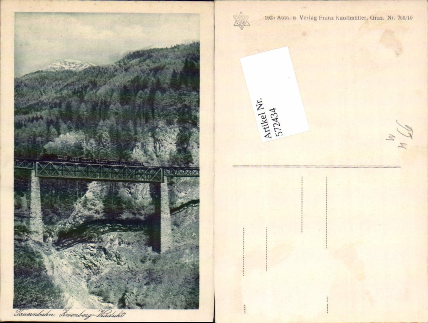 572434,Tauernbahn Zwenberg Penk Reißeck Spittal an der Drau