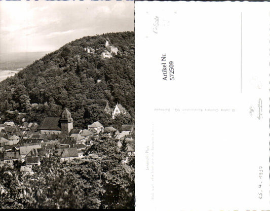 572509,Landstuhl/Pfalz Burgruine Sickungen Blick auf die Stadt