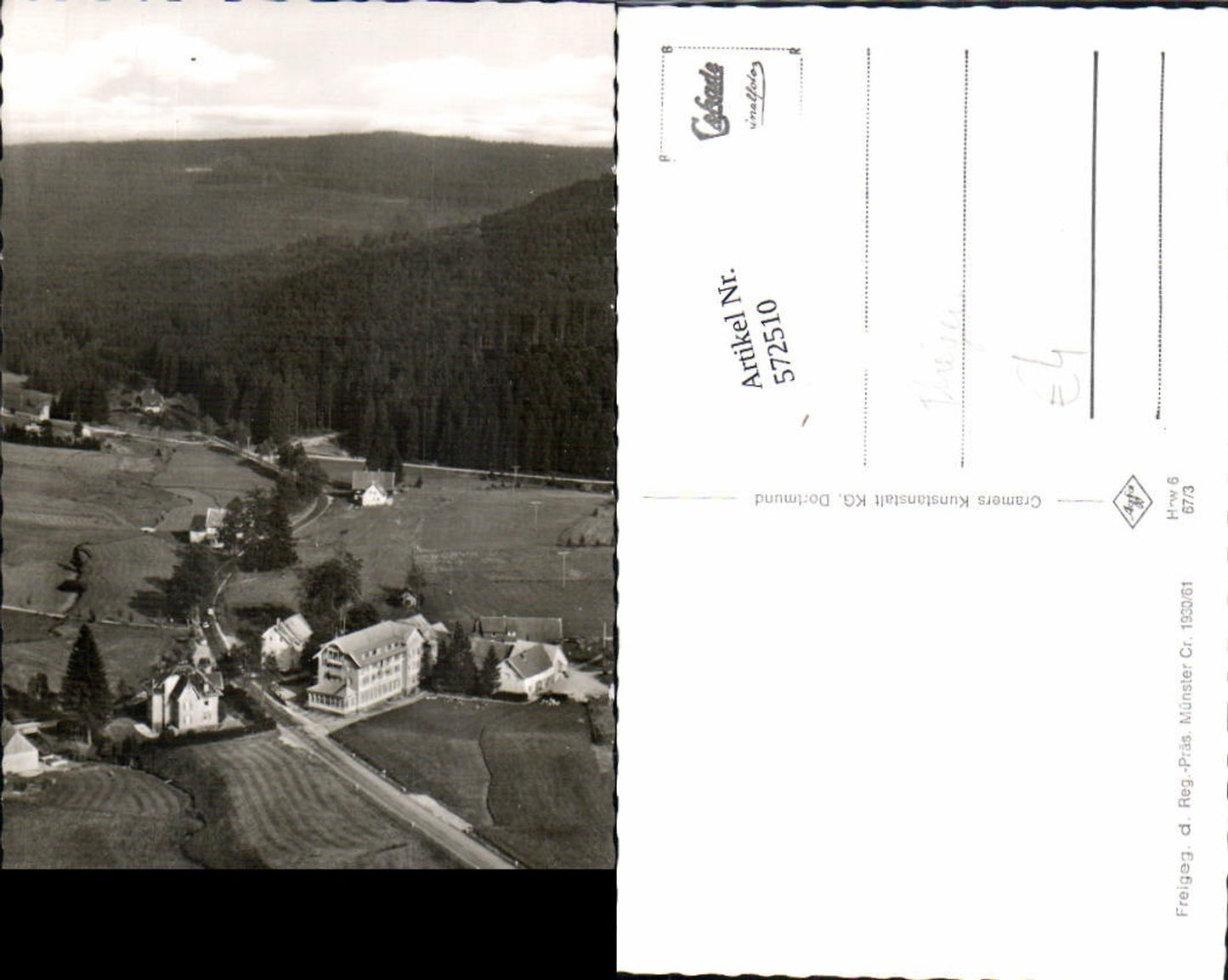 572510,Fliegeraufnahme Herrenwies im Schwarzwald
