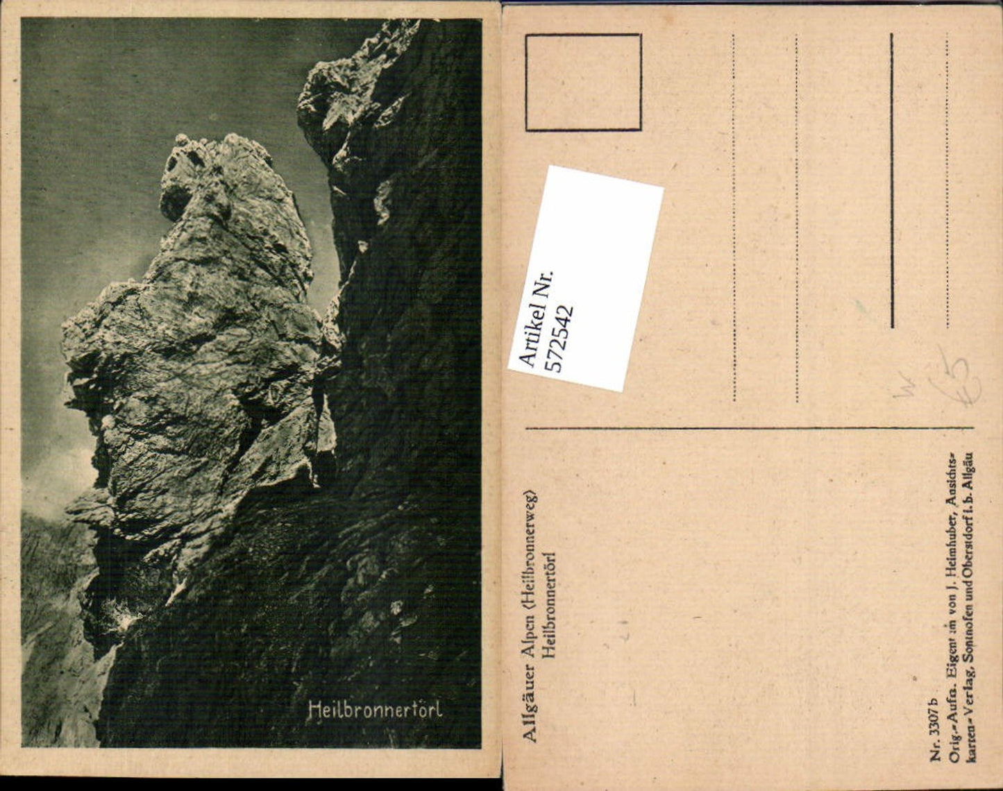 572542,Heilbronnertörl Heilbronnerweg Allgäuer Alpen Wallberg