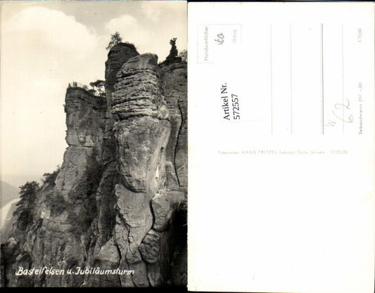 572557,Basteifelsen und Jubiläumsturm Sächsiche Schweiz bei Lohmen