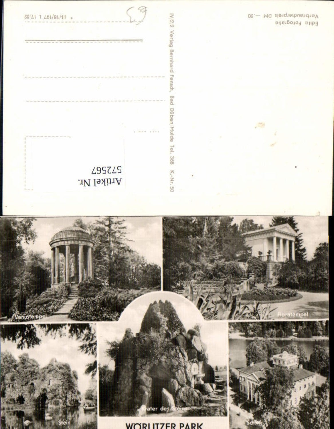 572567,Mehrbild Ak Oranienbaum-Wörlitz Wörlitzer Park Venustempel Schloss