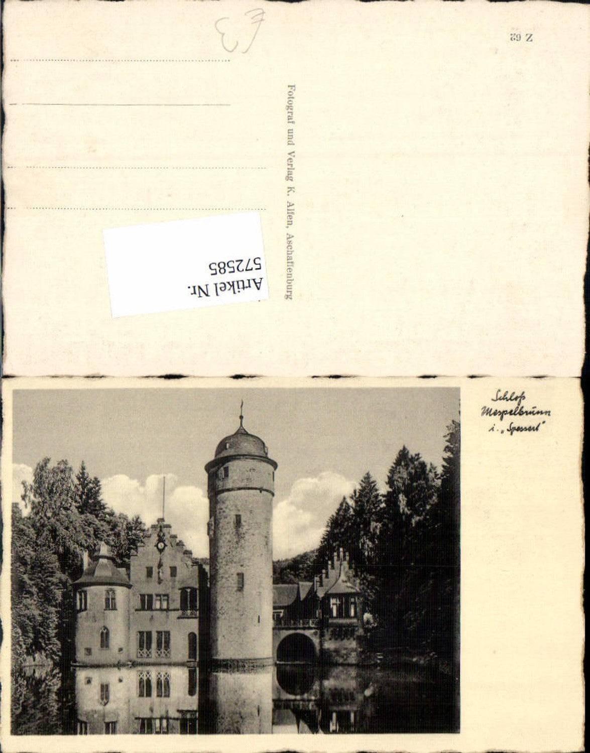 572585,Mespelbrunn Schloss Mespelbrunn Wasserschloss