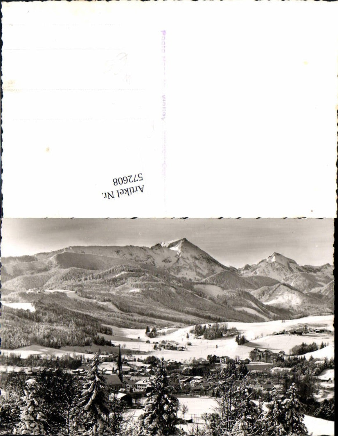 572608,Foto Ak Siegsdorf Winteransicht