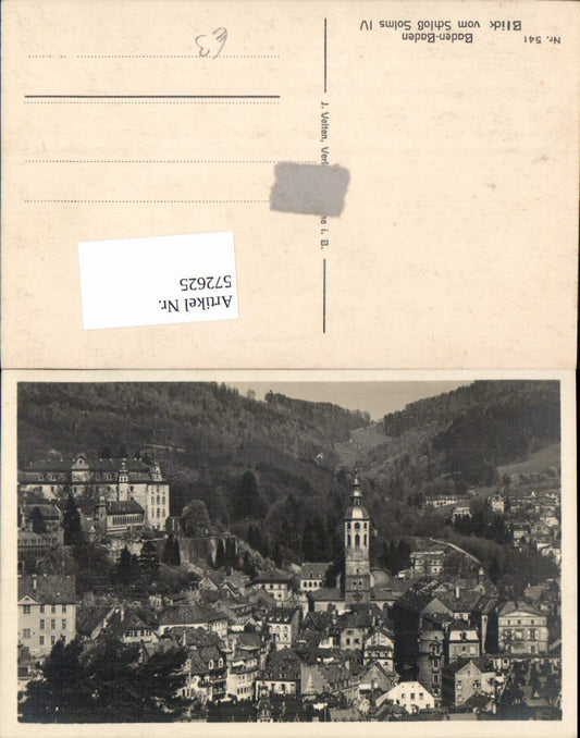 572625, Baden-Baden View from Solms Castle